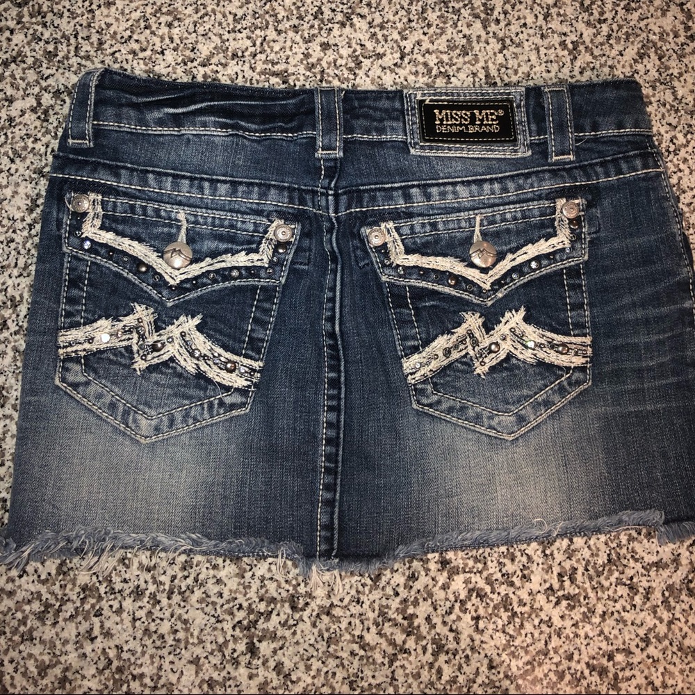 MISS ME DENIM SKIRT